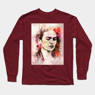 Frida Kahlo art poster Long Sleeve T-Shirt